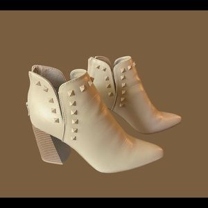 Taupe Booties with Studs